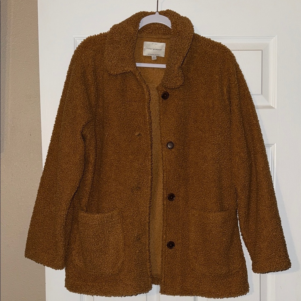 Lucky Brand Tan Sherpa Jacket - Picture 1 of 2